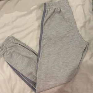 brandy melville rosa side stripe sweatpants